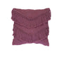 Bedding House Heather Plum (Also known as Red) Luxury Cotton Filled Cushion V442-HIN-CUSHION-HEATHER-RED-SQ