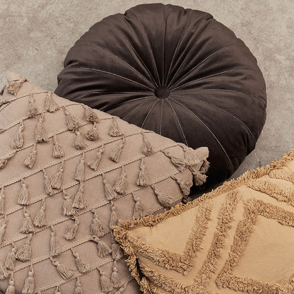 KAAT Amsterdam Mandarin Brown Round Filled Cushion 40cm Diameter V442-HIN-CUSHION-MANDARIN-BROWN-RD