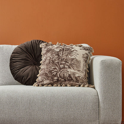 KAAT Amsterdam Mandarin Brown Round Filled Cushion 40cm Diameter V442-HIN-CUSHION-MANDARIN-BROWN-RD
