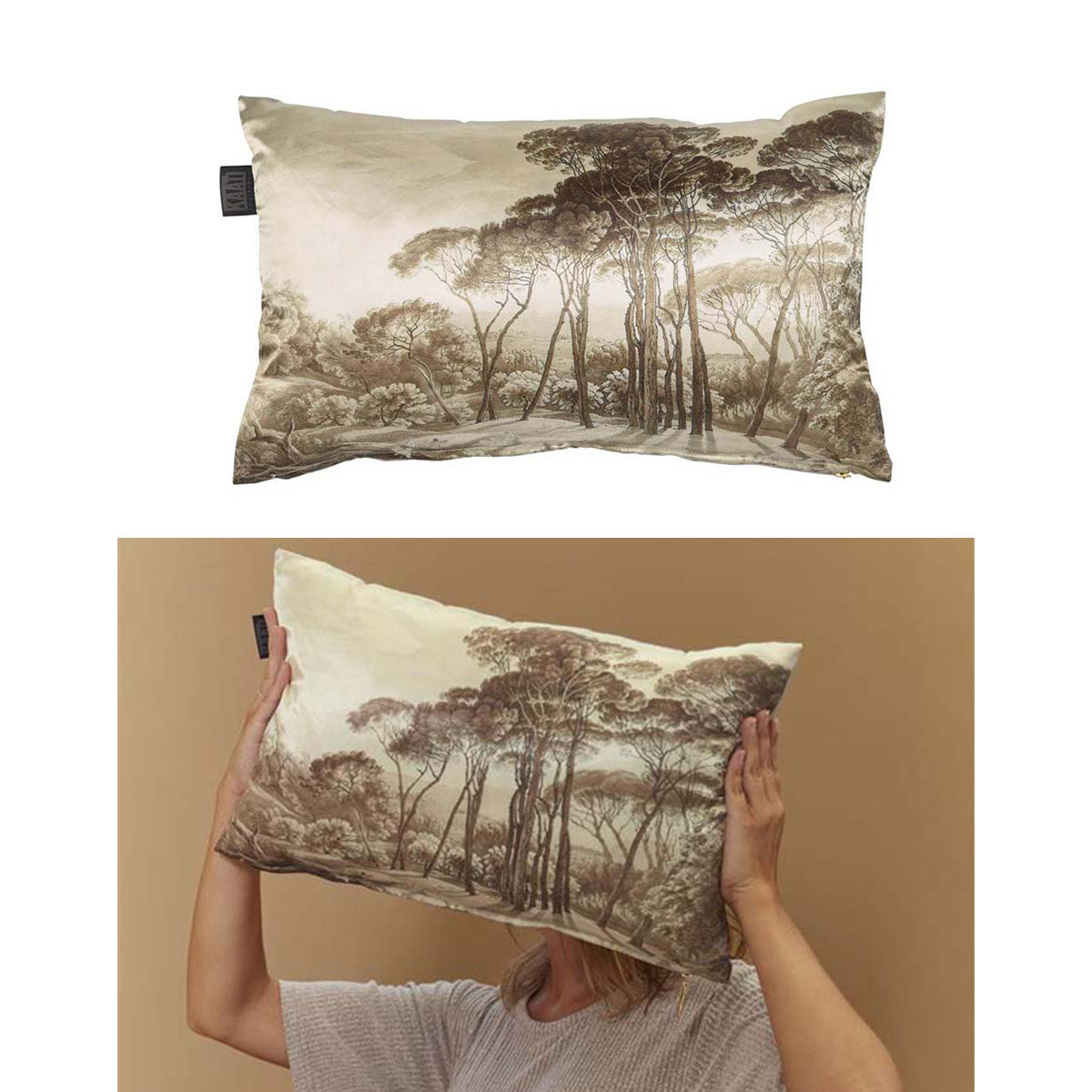 Bedding House Odetta Natural Oblong Filled Cushion 30cm x 50cm V442-HIN-CUSHION-ODETTA-NATURAL-RE