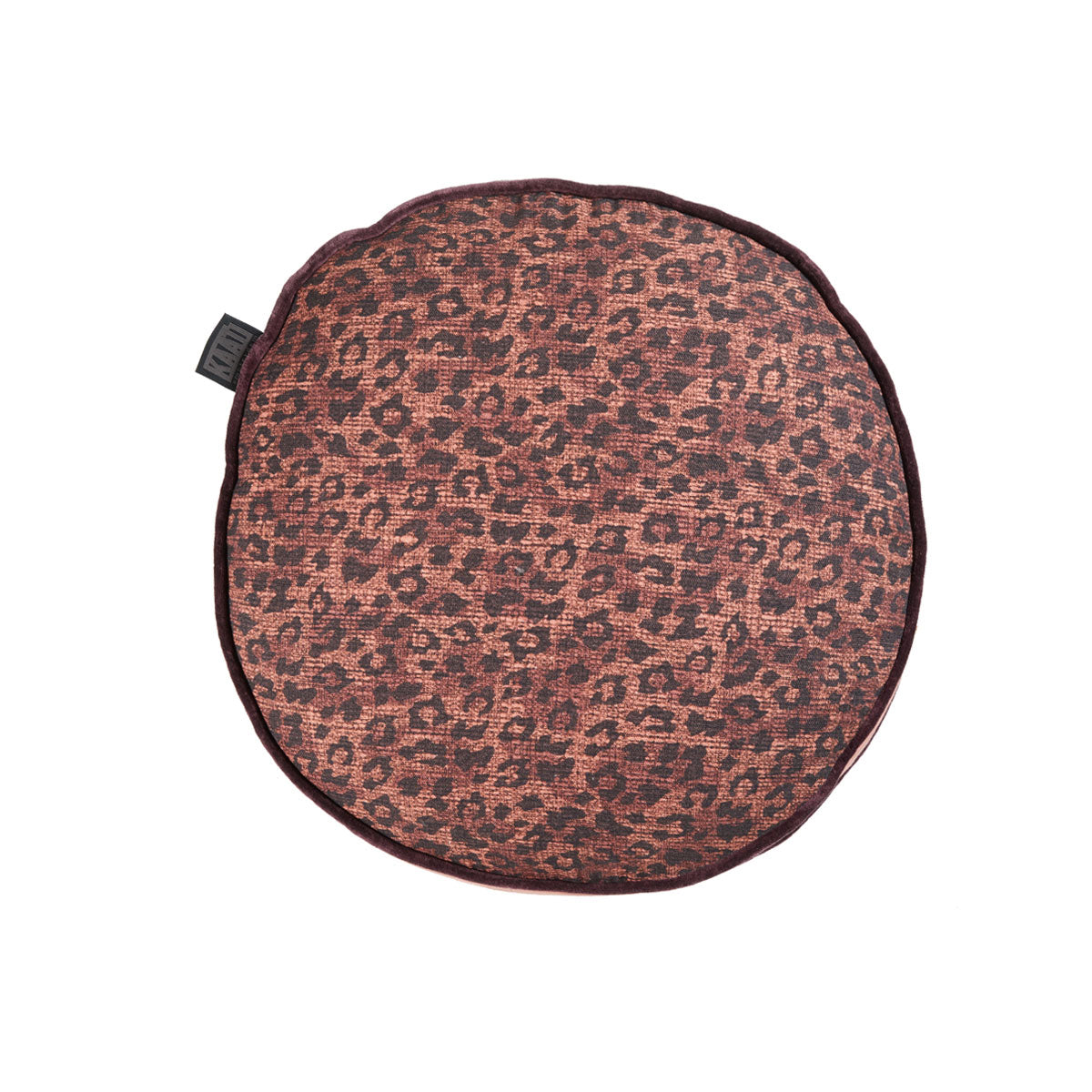 Bedding House Pardus Luxury Cotton Round Filled Cushion - Red V442-HIN-CUSHION-PARDUS-RED-RD