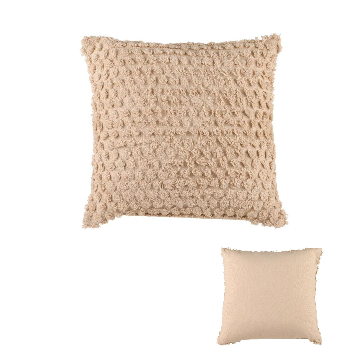 Accessorize Pippa Stone Square Filled Cushion 45cm x 45cm V442-HIN-CUSHION-PIPPA-STONE-SQ