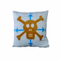Happy Kids Pirate 43x43 cm Square Filled Cushion V442-HIN-CUSHION-PIRATE-WHITE-SQ