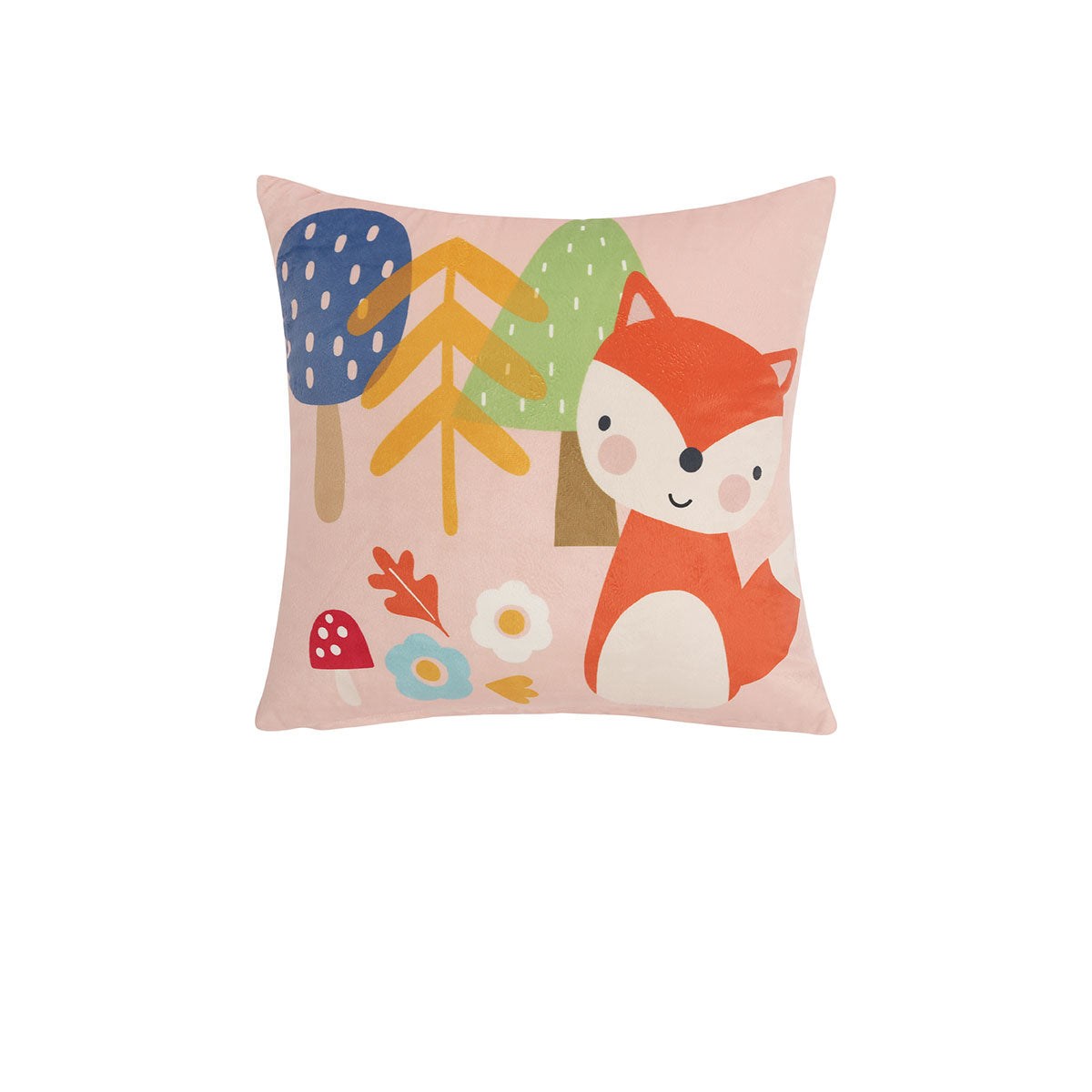 Happy Kids Rainbow Forest Filled Square Cushion V442-HIN-CUSHION-RAINBOWFOREST-MULTI-SQ