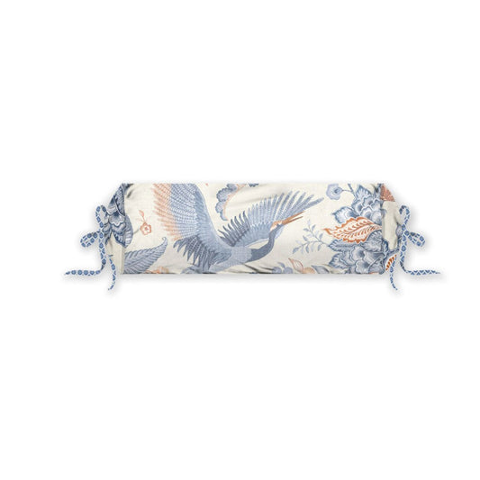 PIP Studio Royal Birds Blue Neckroll Cushion V442-HIN-CUSHION-ROYALBIRDS-BLUE-NK