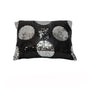 Sequined Black Silver Breakfast Filled Cushion V442-HIN-CUSHION-SEQUINED-BLACK-RE