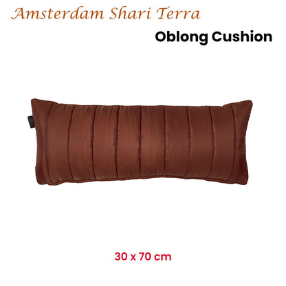 KAAT Amsterdam Shari Terra Oblong Filled Cushion 30cm x 70cm V442-HIN-CUSHION-SHARI-TERRA-RE
