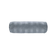 KAAT Amsterdam Softy Stripe Blue Grey Oblong Neckroll Filled Cushion 22cm x 70cm V442-HIN-CUSHION-SOFTYSTRIPE-BLUE-RE