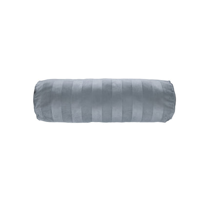 KAAT Amsterdam Softy Stripe Blue Grey Oblong Neckroll Filled Cushion 22cm x 70cm V442-HIN-CUSHION-SOFTYSTRIPE-BLUE-RE
