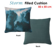 Accessorize Storm Filled Cushion 50 x 50 cm V442-HIN-CUSHION-STORM-BLUE-SQ