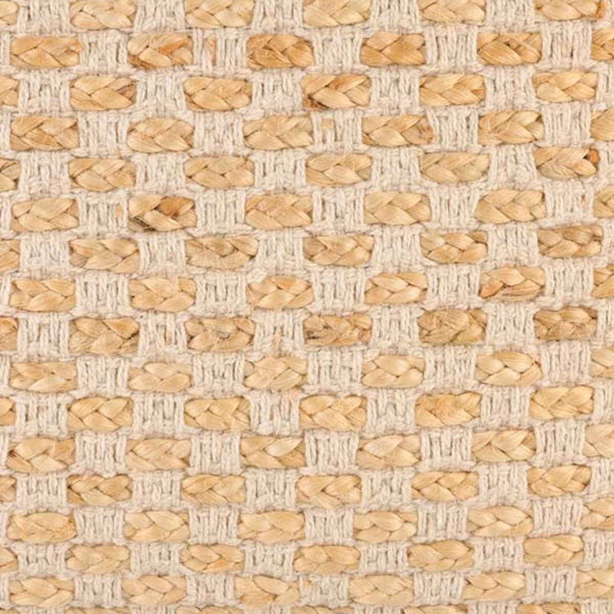 Accessorize Tami Cotton/Jute Square Filled Cushion 45cm x 45cm V442-HIN-CUSHION-TAMI-NATURAL-SQ