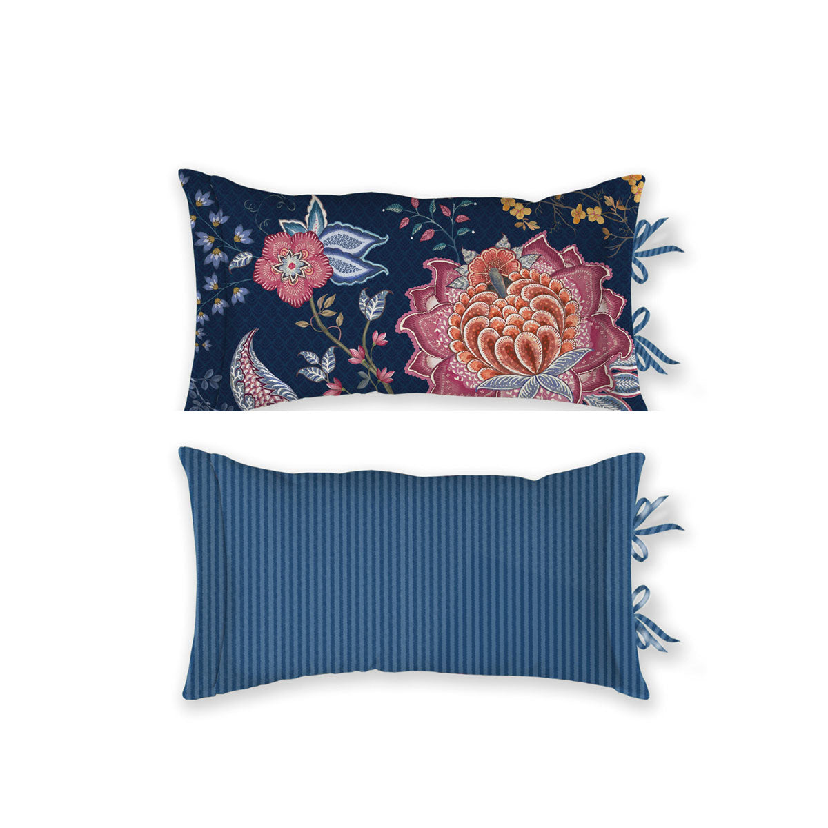 PIP Studio Tree of Life Dark Blue Oblong Cushion V442-HIN-CUSHION-TREEOFLIFE-BLUE-RE
