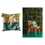 Bedding House Tropical Flora Green Quality Design Filled Polyester Cotton Cushion 45 x 45 cm V442-HIN-CUSHION-TROPICAL-GREEN-SQ