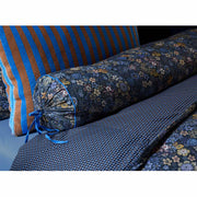 PIP Studio Tutti i Fiori Dark Blue Cotton Cover Roll Cushion 22cm x 70cm V442-HIN-CUSHION-TUTTIIFIORI-DARKBLUE-NK
