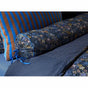 PIP Studio Tutti i Fiori Dark Blue Cotton Cover Roll Cushion 22cm x 70cm V442-HIN-CUSHION-TUTTIIFIORI-DARKBLUE-NK