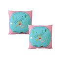 Pack of 2 Shelley Mermaid Embroidered Cushion Covers 43 x 43 cm V442-HIN-CUSHIONC-PACKOF2MERMAID-PINK-SQ
