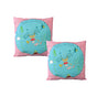 Pack of 2 Shelley Mermaid Embroidered Cushion Covers 43 x 43 cm V442-HIN-CUSHIONC-PACKOF2MERMAID-PINK-SQ