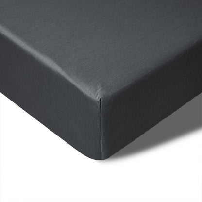 Accessorize 400TC Charcoal Bamboo Cotton Fitted Sheet 40cm Wall King V442-HIN-FITTEDS-BAMBOOCOTTON40CM-CHARCOAL-KI