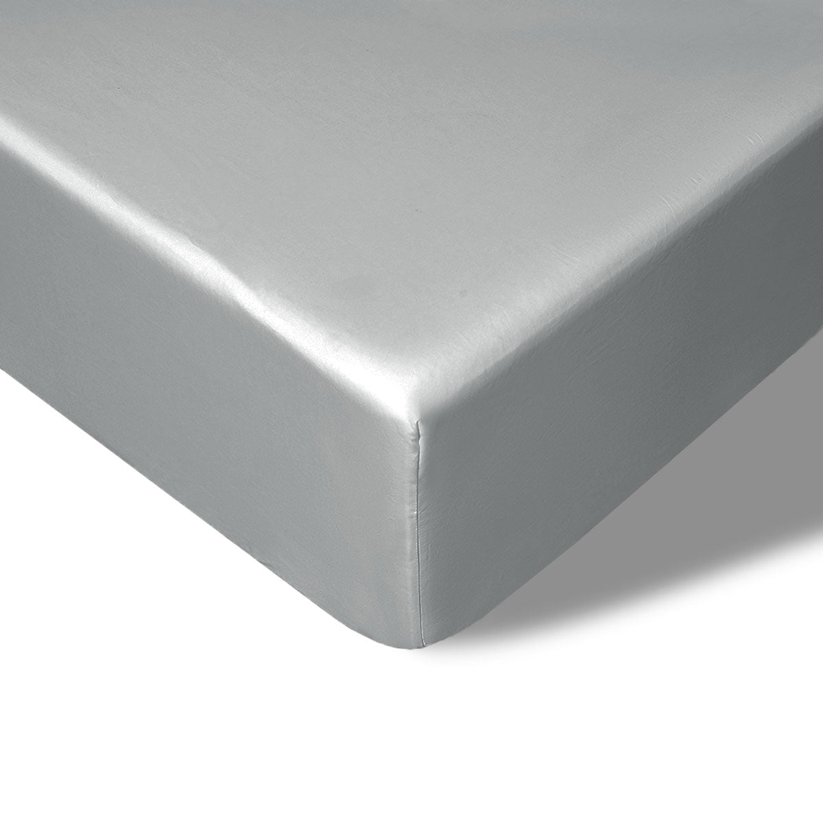 Accessorize 400TC Grey Bamboo Cotton Fitted Sheet 40cm Wall Queen V442-HIN-FITTEDS-BAMBOOCOTTON40CM-GREY-QS