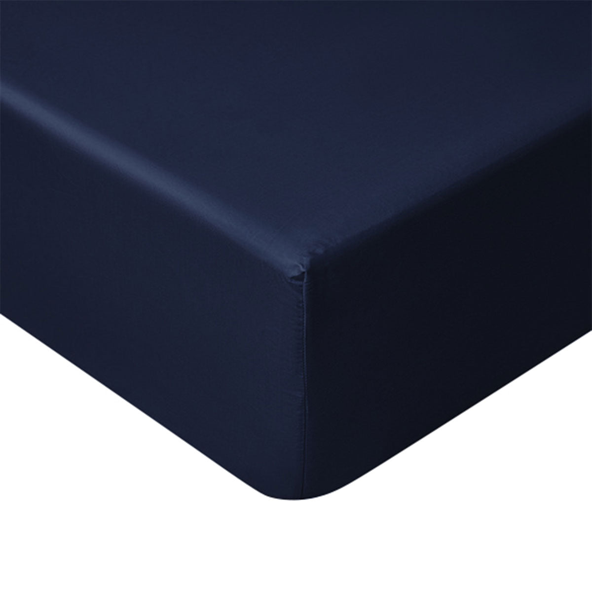 Accessorize 400TC Navy Bamboo Cotton Fitted Sheet 40cm Wall Double V442-HIN-FITTEDS-BAMBOOCOTTON40CM-NAVY-DS
