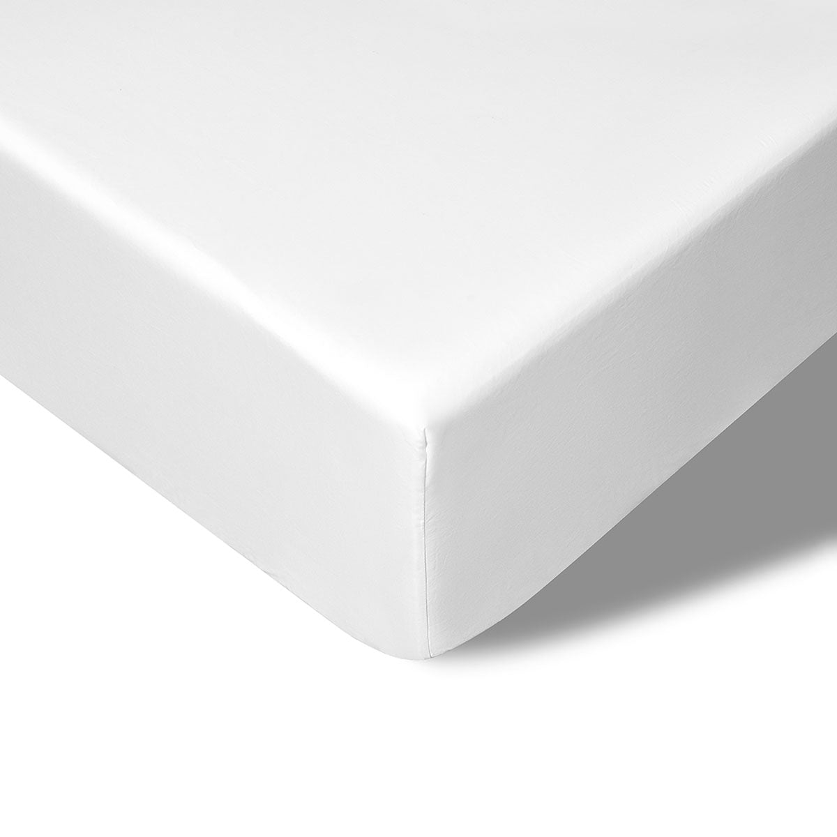 Accessorize 400TC White Bamboo Cotton Fitted Sheet 40cm Wall Single V442-HIN-FITTEDS-BAMBOOCOTTON40CM-WHITE-SB