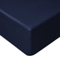 Accessorize Navy Bamboo Cotton Mega Fitted Sheet 50cm Wall Queen V442-HIN-FITTEDS-BAMBOOCOTTON50CM-NAVY-QS