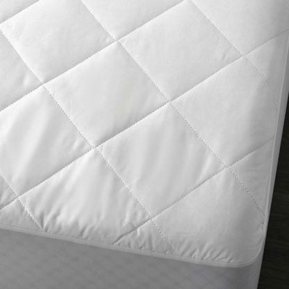 Accessorize Cotton Quilted Mattress Protector Double V442-HIN-MATTRESSP-COTTONQUILTED-WHITE-DS