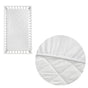 Little Gem 100% Cotton Cot Mattress Protector V442-HIN-MATTRESSP-LITTLEGEM-WHITE-CT
