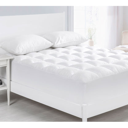 Cloudland 1000GSM Memory Resistant Microball Fill Mattress Topper Super King V442-HIN-MATTRESST-1000GSMMICROBALL-WHITE-SK