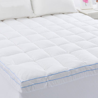 Cloudland 750GSM Memory Resistant Microball Fill Mattress Topper Queen V442-HIN-MATTRESST-750GSMMICROBALL-WHITE-QS