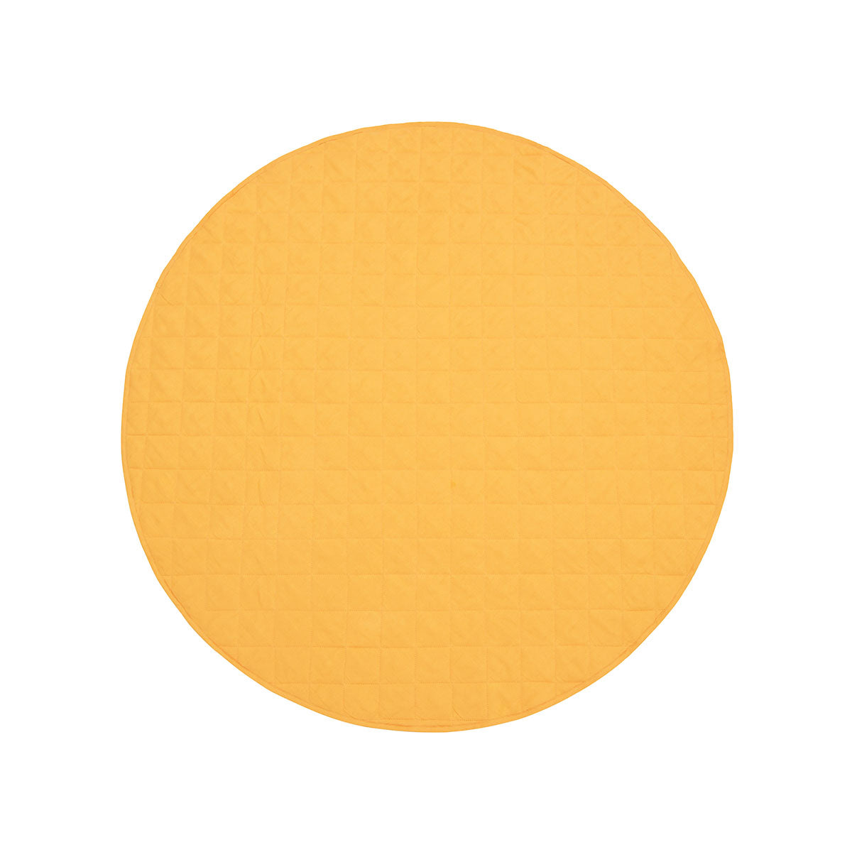 Little Gem Round Linen Cotton Baby Play Mat Marigold 130cm Diameter V442-HIN-MISC-BABYPLAYMAT-MARIGOLD-RD