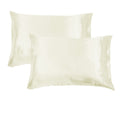 Accessorize 300TC Deluxe Essentials Satin Standard Pillowcases Stone (Ivory) V442-HIN-PILLOWC-300TCSATIN-STONE-ST