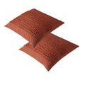 Vintage Design Homewares One Pair of Betty Tobacco European Pillowcases V442-HIN-PILLOWC-BETTY-TOBACCO-EU