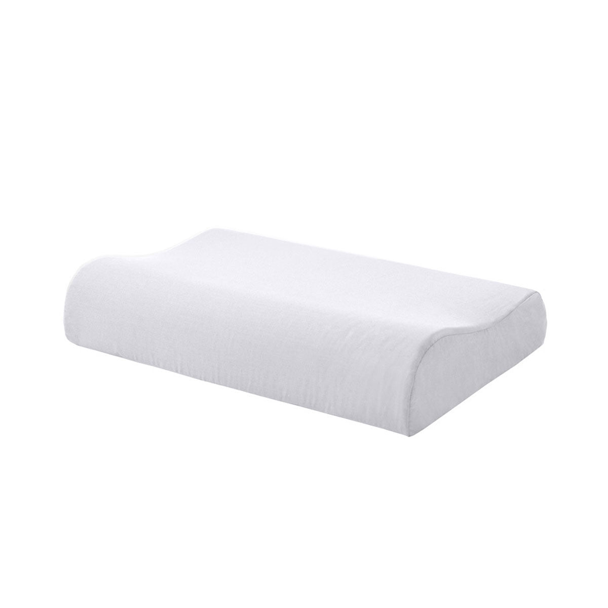 Accessorize White Cotton Rich Contour Pillowcase 40x60x12cm V442-HIN-PILLOWC-CONTOUR-WHITE-SH