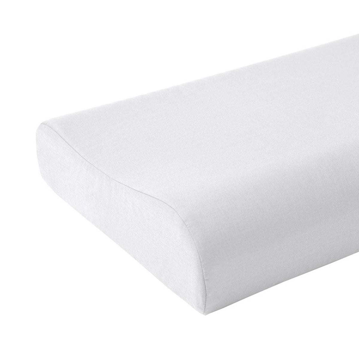 Accessorize White Cotton Rich Contour Pillowcase 40x60x12cm V442-HIN-PILLOWC-CONTOUR-WHITE-SH