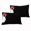 Happy Kids A Pair of Funny Bones Standard Pillowcases V442-HIN-PILLOWC-FUNNYBONES-BLACK-ST