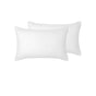 Accessorize Pair of White Piped Hotel Deluxe Cotton Standard Pillowcases V442-HIN-PILLOWC-HOTELPIPED-WHITE-ST