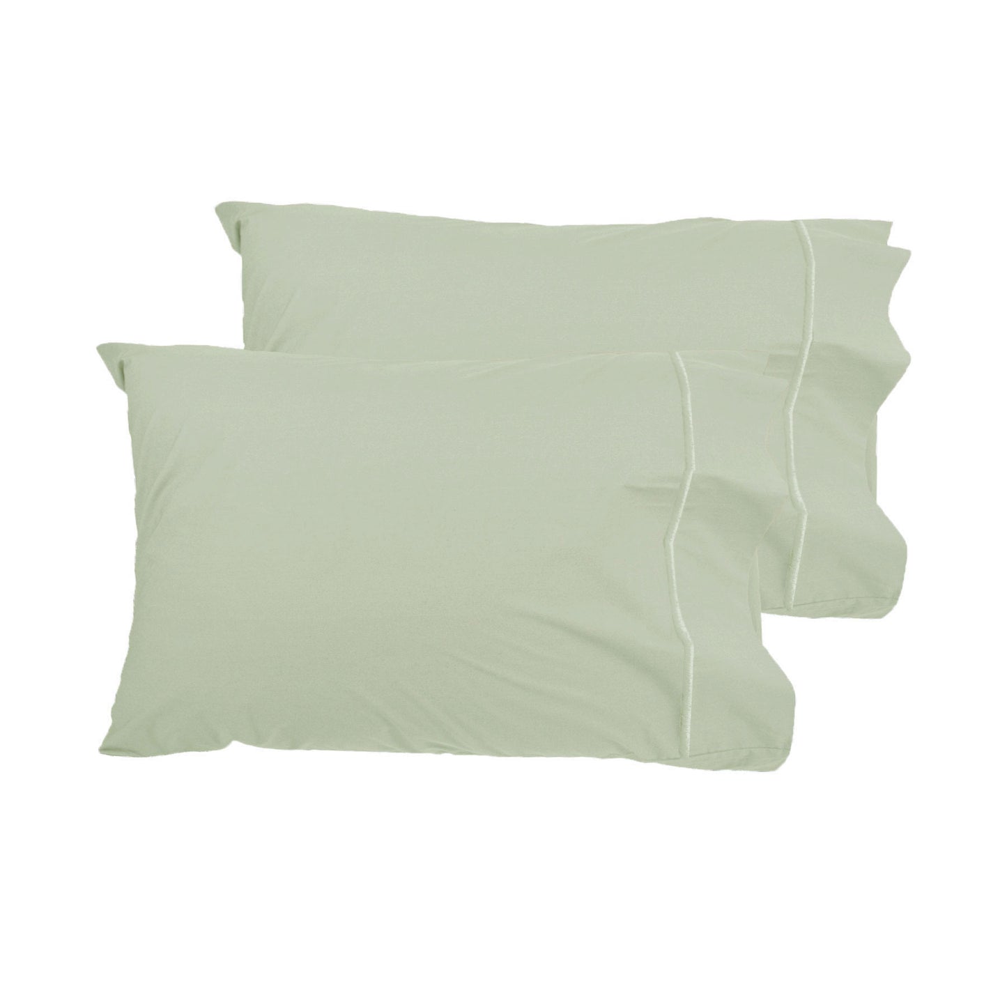 Grand Aterlier Pair of Queen Sized Pillowcases - Fennel V442-HIN-PILLOWC-PIMATWIN-FENNEL-QS