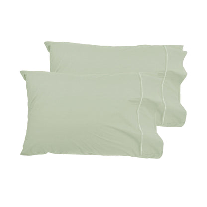 Grand Aterlier Pair of Queen Sized Pillowcases - Fennel V442-HIN-PILLOWC-PIMATWIN-FENNEL-QS