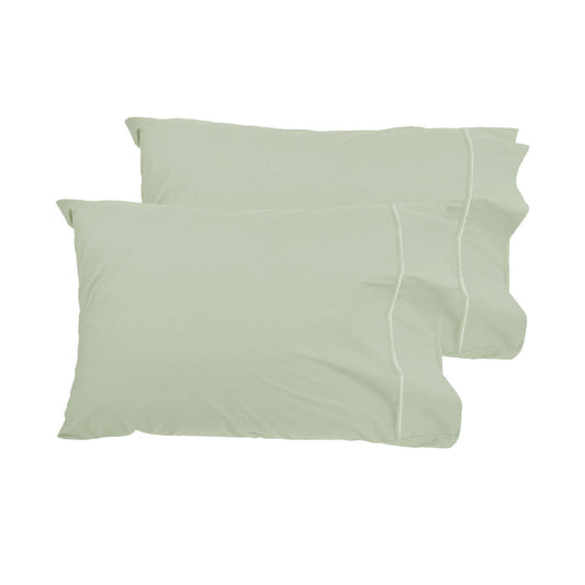 Grand Aterlier Pair of Queen Sized Pillowcases - Fennel V442-HIN-PILLOWC-PIMATWIN-FENNEL-QS