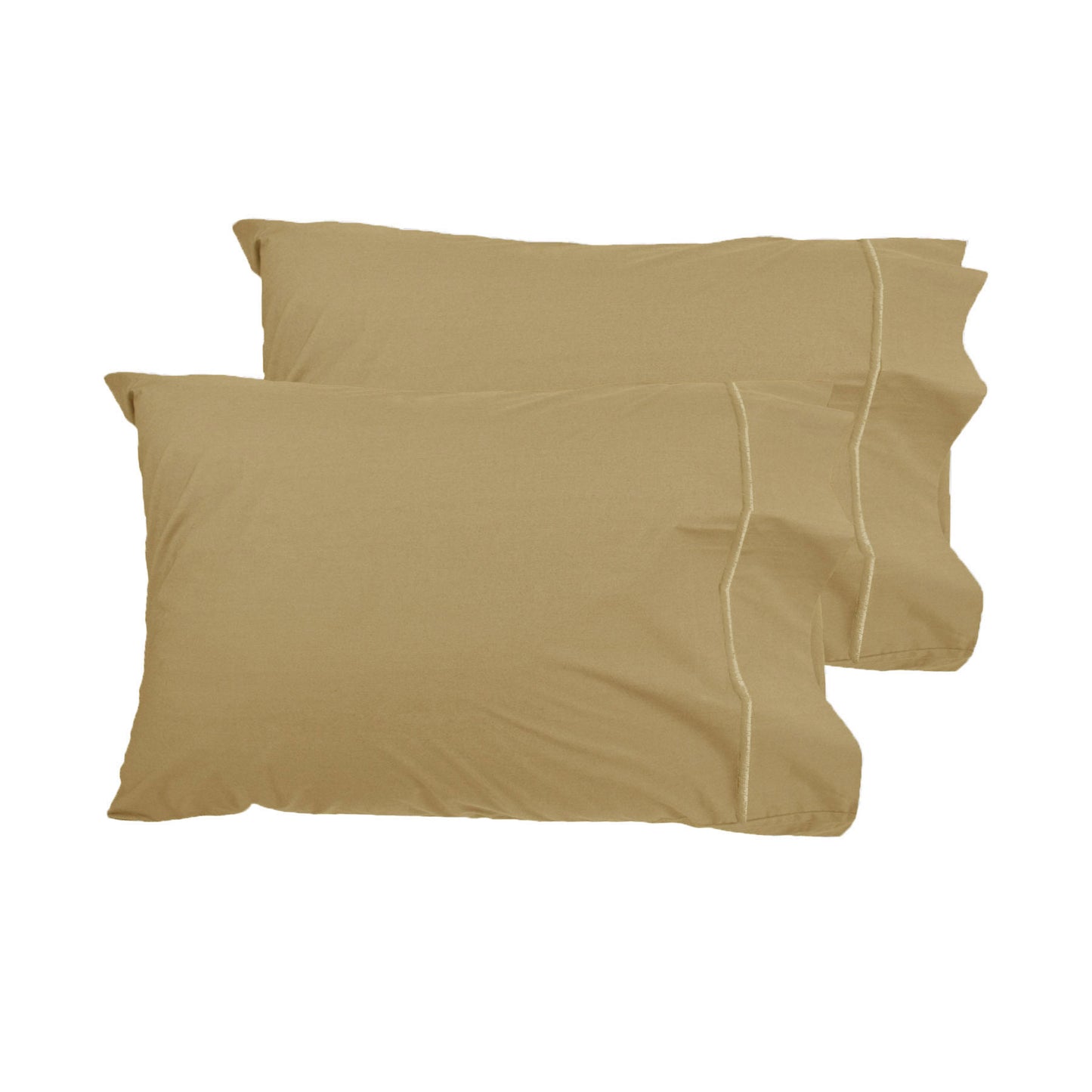 Grand Aterlier Pair of Queen Sized Pillowcases - Royal Gold V442-HIN-PILLOWC-PIMATWIN-ROYALGOLD-QS