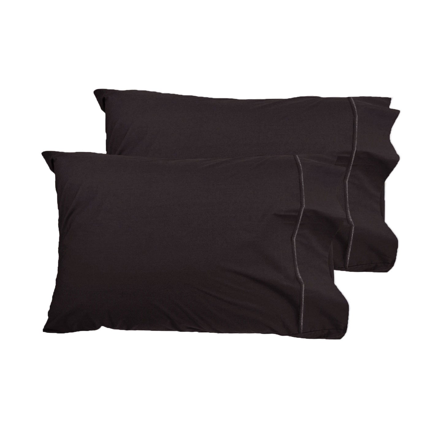 Grand Aterlier Pair of Queen Sized Pillowcases - Walnut V442-HIN-PILLOWC-PIMATWIN-WALNUT-QS