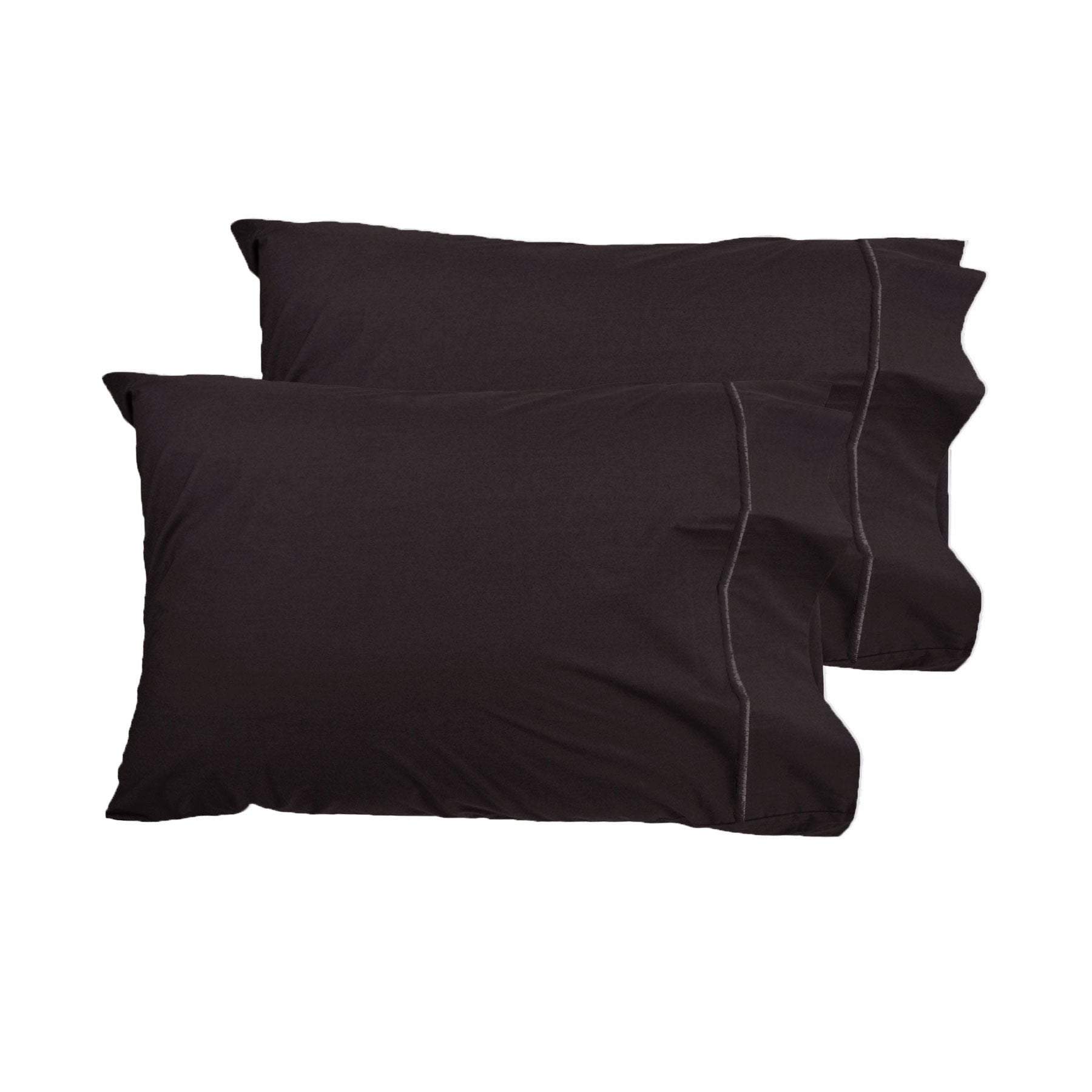 Grand Aterlier Pair of Queen Sized Pillowcases - Walnut V442-HIN-PILLOWC-PIMATWIN-WALNUT-QS