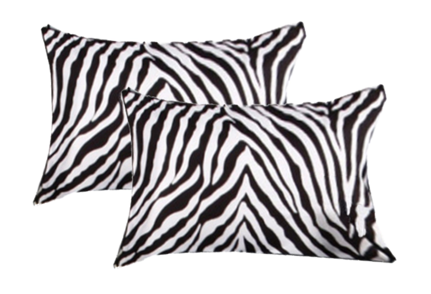 Accessorize 2 Pce Zebra Standard Pillowcase V442-HIN-PILLOWC-ZEBRA-BLACK-ST