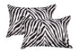 Accessorize 2 Pce Zebra Standard Pillowcase V442-HIN-PILLOWC-ZEBRA-BLACK-ST