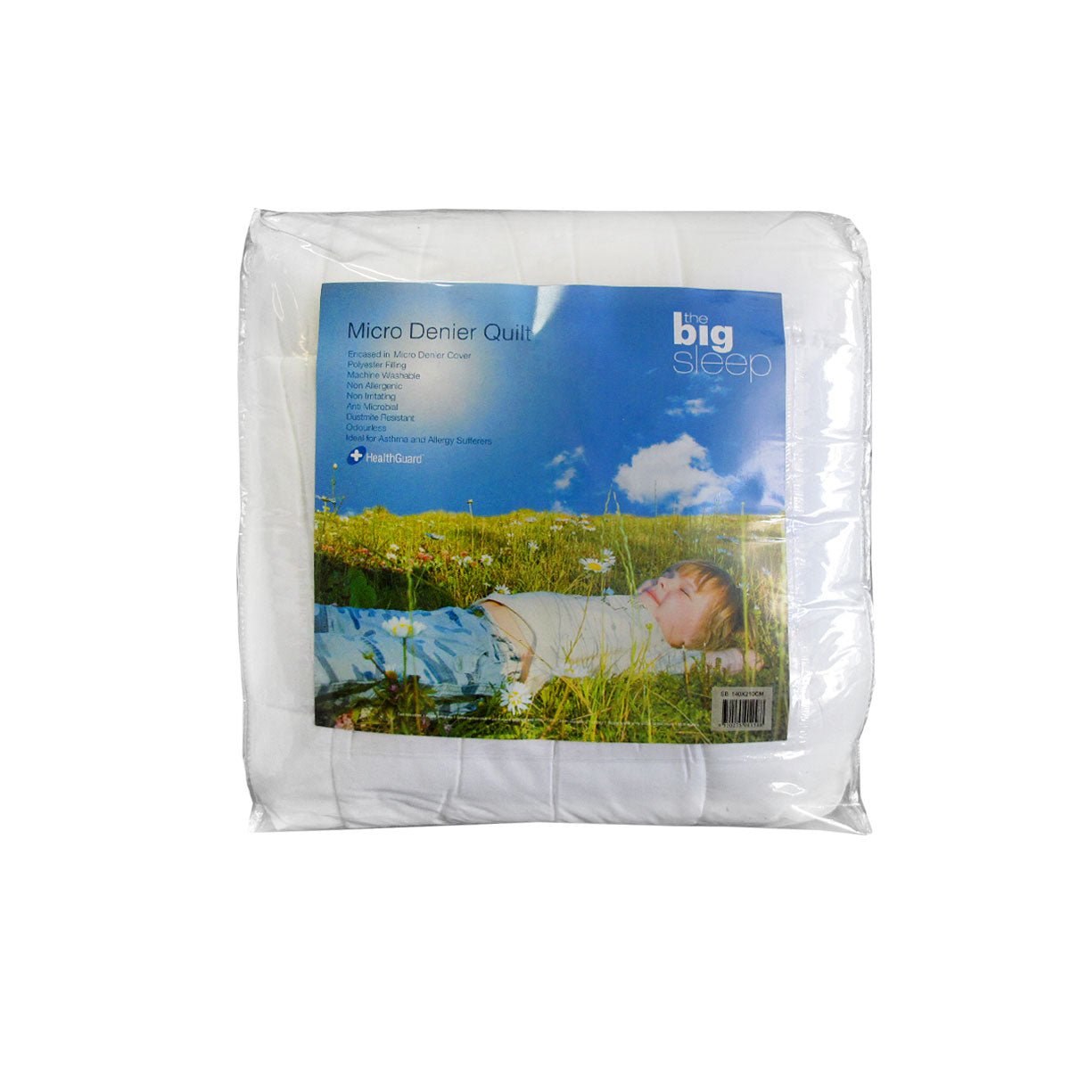 Big Sleep 300GSM Asthma and Allergy Sufferers Micro Denier Quilt Single V442-HIN-QUILT-MICRODENIER-WHITE-SB