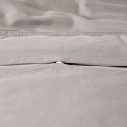 Accessorize Stone 400TC Stone Bamboo Cotton Double Stitched Quilt Cover Set Queen V442-HIN-QUILTCS-BAMBOOCOTTON-STONE-QS