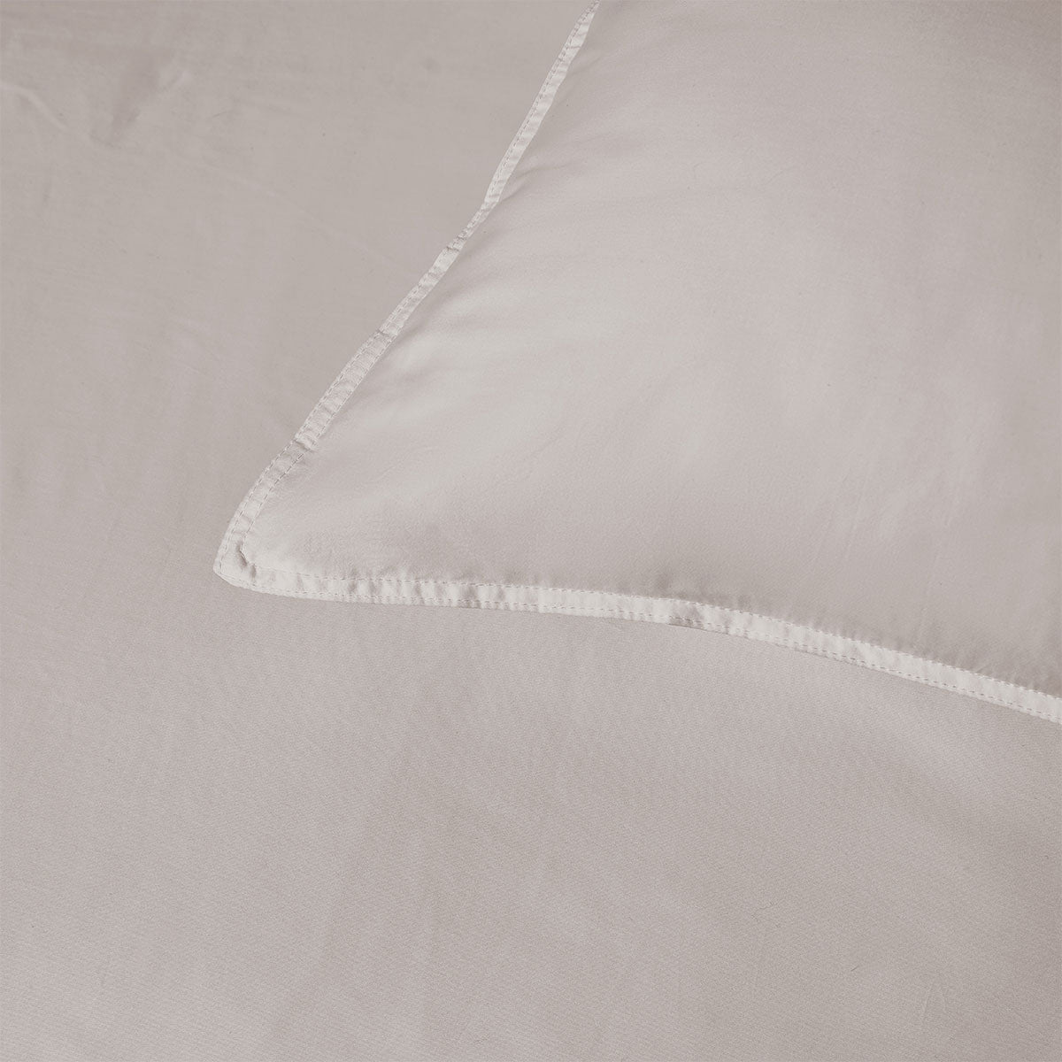 Accessorize Stone 400TC Stone Bamboo Cotton Double Stitched Quilt Cover Set Super King V442-HIN-QUILTCS-BAMBOOCOTTON-STONE-SK