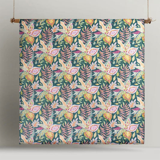 Accessorize Betty Carmila Printed Linen Cotton Quilt Cover Set Queen V442-HIN-QUILTCS-CARMILA-MULTI-QS