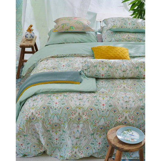 PIP Studio Curious Animals White Cotton Quilt Cover Set Queen V442-HIN-QUILTCS-CURIOUSANIMALS-WHITE-QS